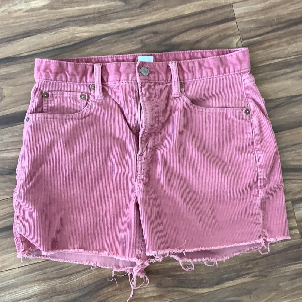 Pink corduroy shorts!